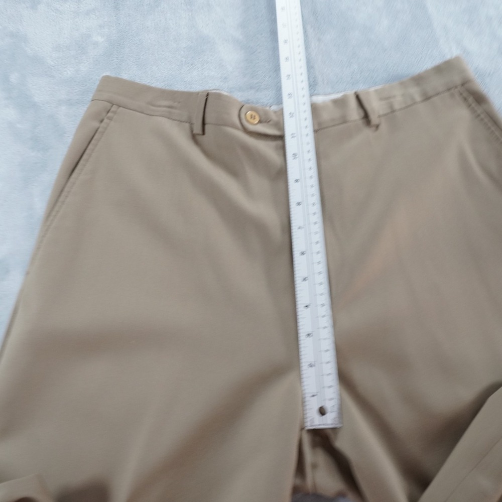 Zanella Benny Mens Dress Pants 34 Tan Wool Italy Trouser Classic Office - Picture 8 of 14